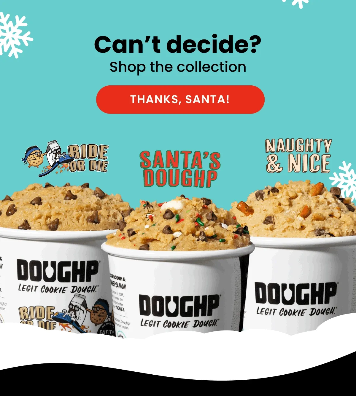 holiday edible cookie dough