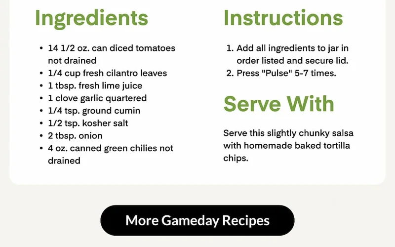 Salsa Recipe with your Blendtec Blender