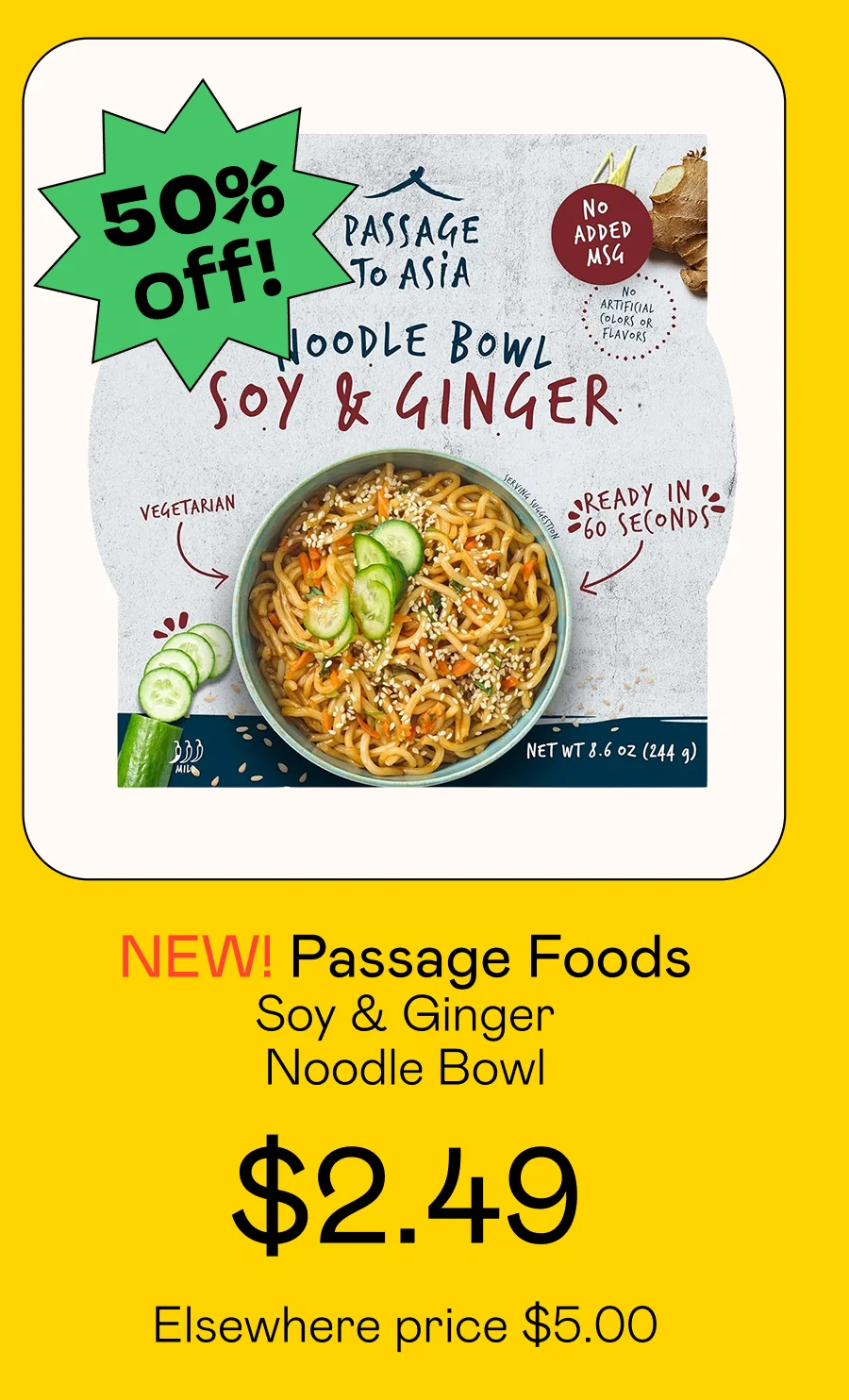 Soy & Ginger Noodle Bowl