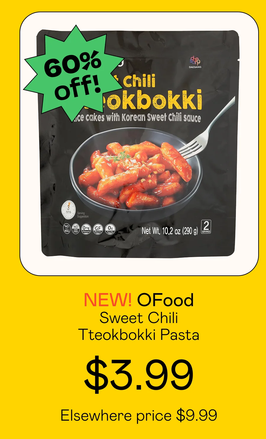 Sweet Chili Tteokbokki Pasta