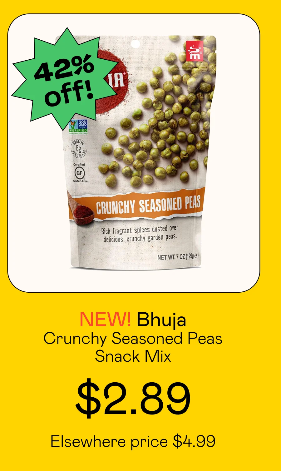 Crunchy Seasoned Peas Snack Mix