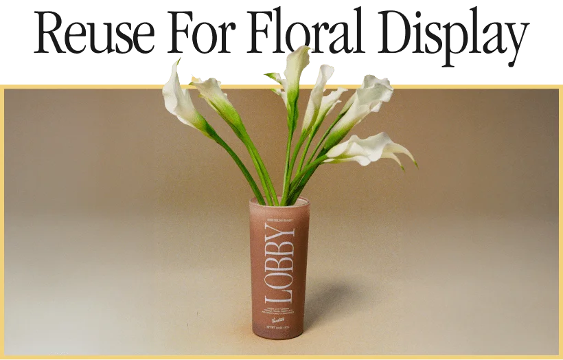 reuse for floral display