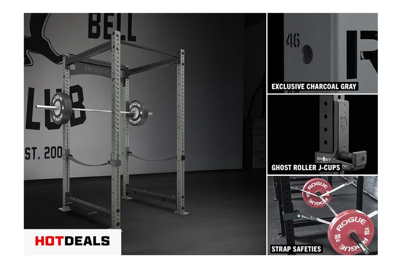 Rogue RML-490C Power Rack 3.0 - Charcoal