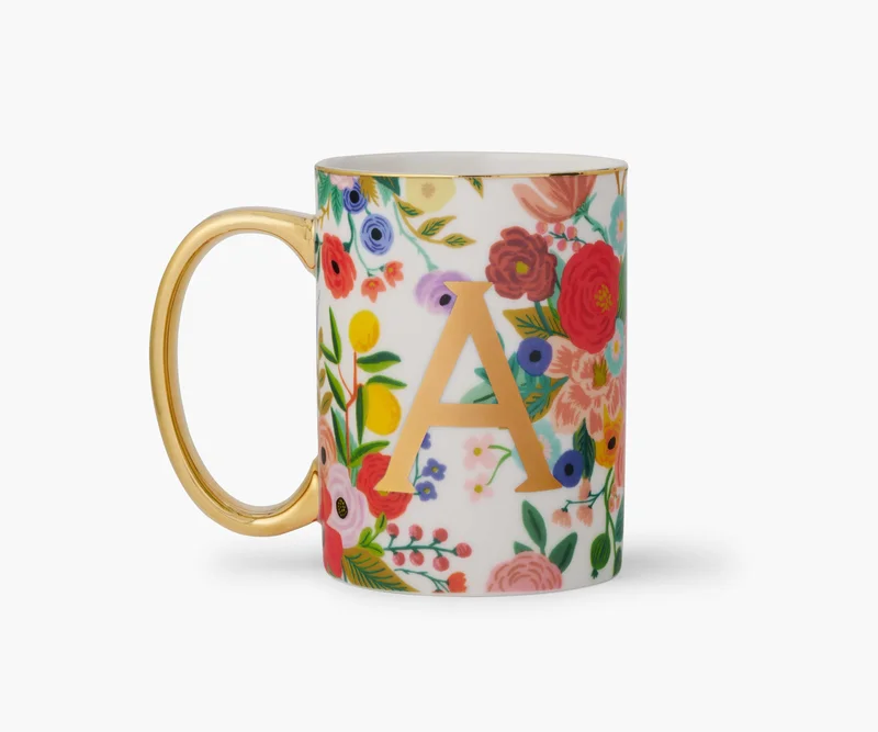 Image of Porcelain Monogram Mug