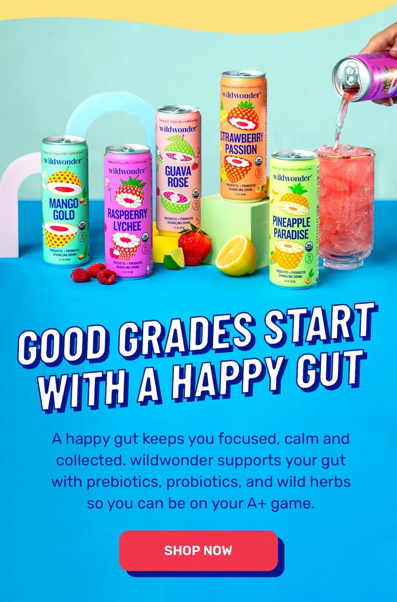 Good grades start with a happy gut