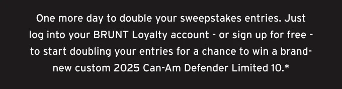 BRUNT UTV Sweepstakes