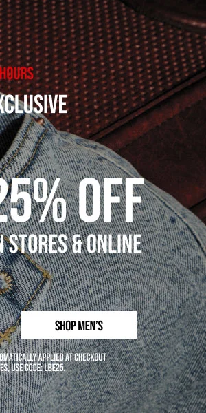 Extra 25% off Shop Men's