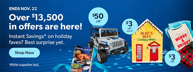 Ends Nov. 22 | Over $13,500 in offers are here. Shop Now | While supplies last.