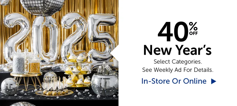 40% New Year's
