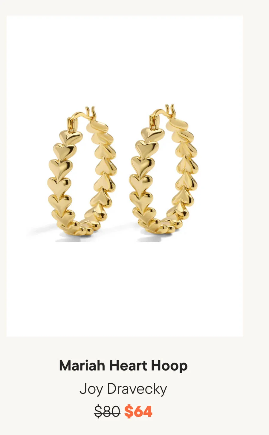 Joy Dravecky Mariah Heart Hoops Joy Dravecky Mariah Heart Hoops