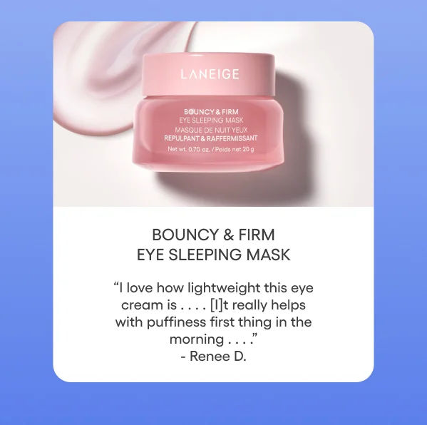 bouncy & firm eye sleeping mask