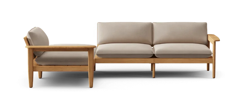 Dunes Teak 4-Piece Sectional