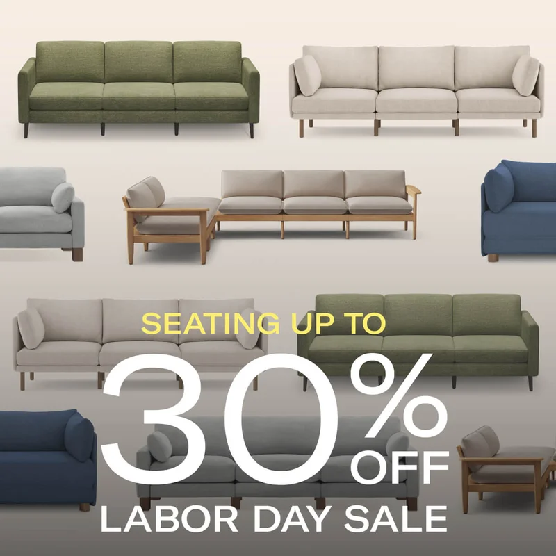SEATING UP TO 30% OFF | LABOR DAY SALE
