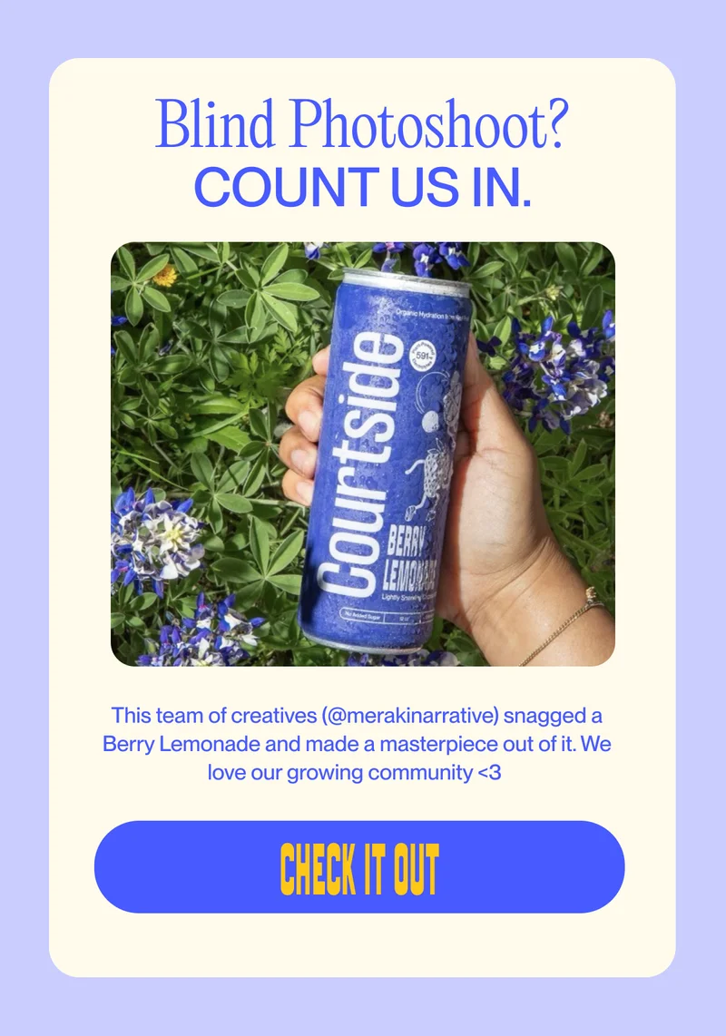 Blind Photoshoot? count us in. This team of creatives (@merakinarrative) snagged a Berry Lemonade and made a masterpiece out of it. We love our growing community <3&nbsp; check it out