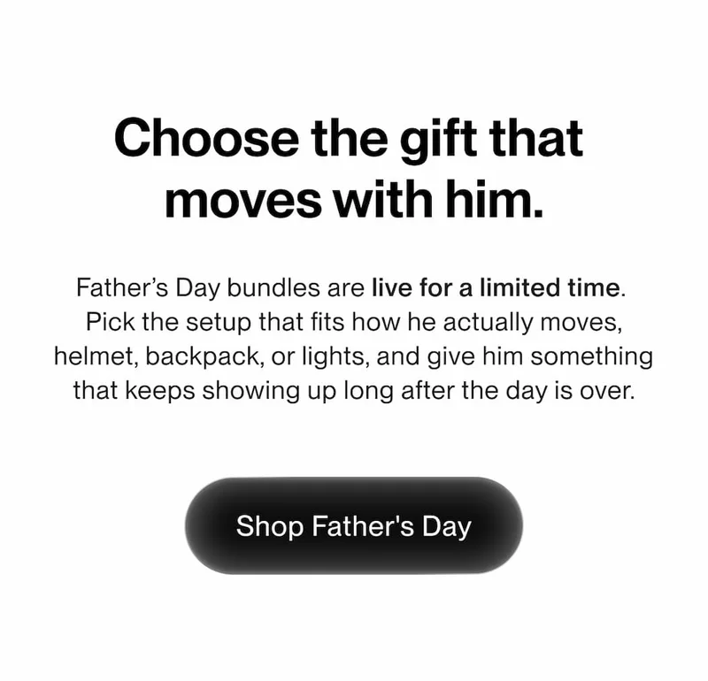 Choose the gift that moves with him. Father’s Day bundles are live for a limited time.