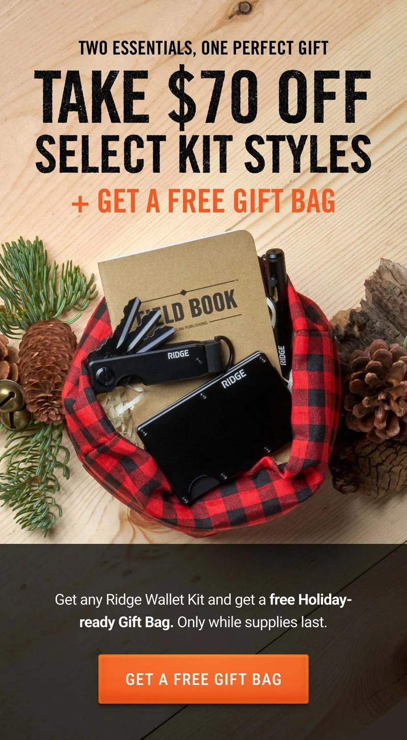 Take $70 Off Select Kit Styles + Get a Free Gift Bag