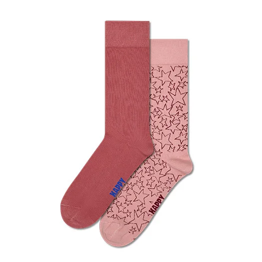 2-Pack Star Natural Dye Socks