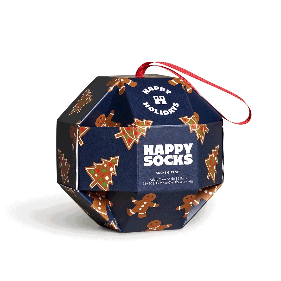 1-Pack Gingerbread Cookies Socks Gift Set