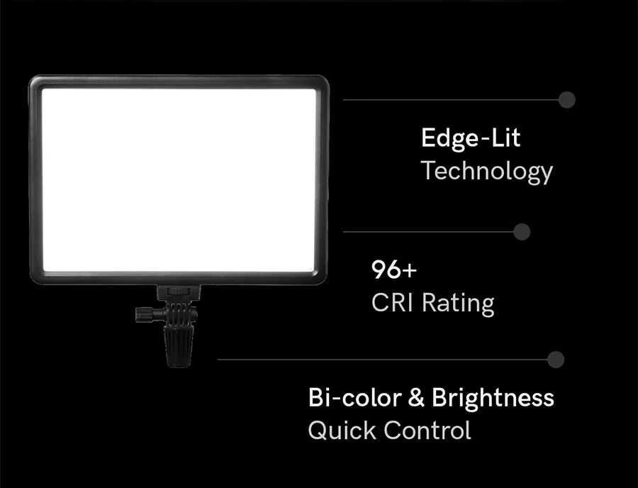 Featuring edge-lit technology, 96+ CRI rating, bi-color & brightness controls, and more.