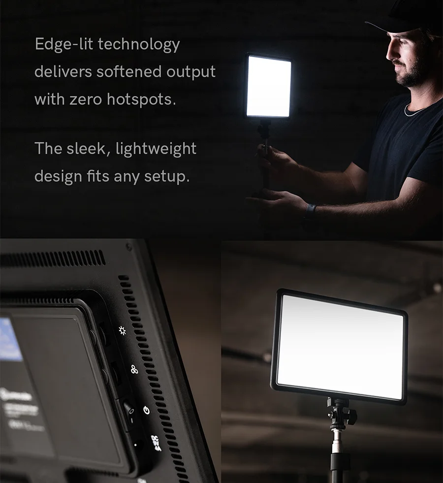 This sleek, lightweight design fits any setup.