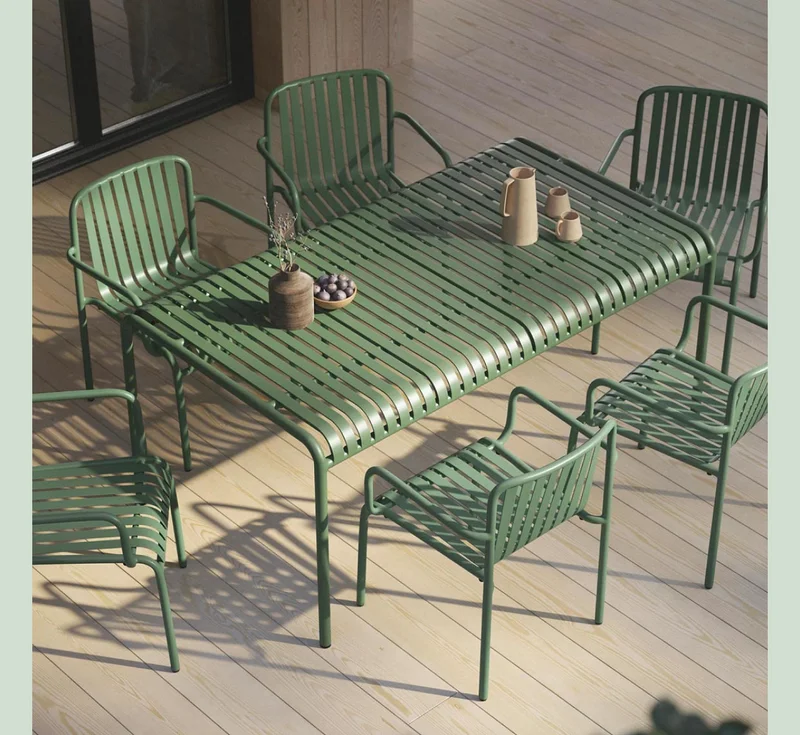 Host outdoors with these stackable chairs that make cleaning up so much easier.
