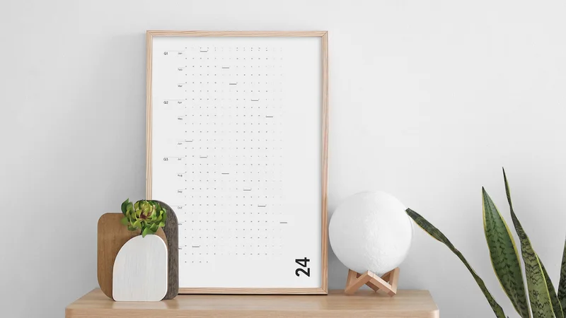 The Minimalist’s Wall Calendar