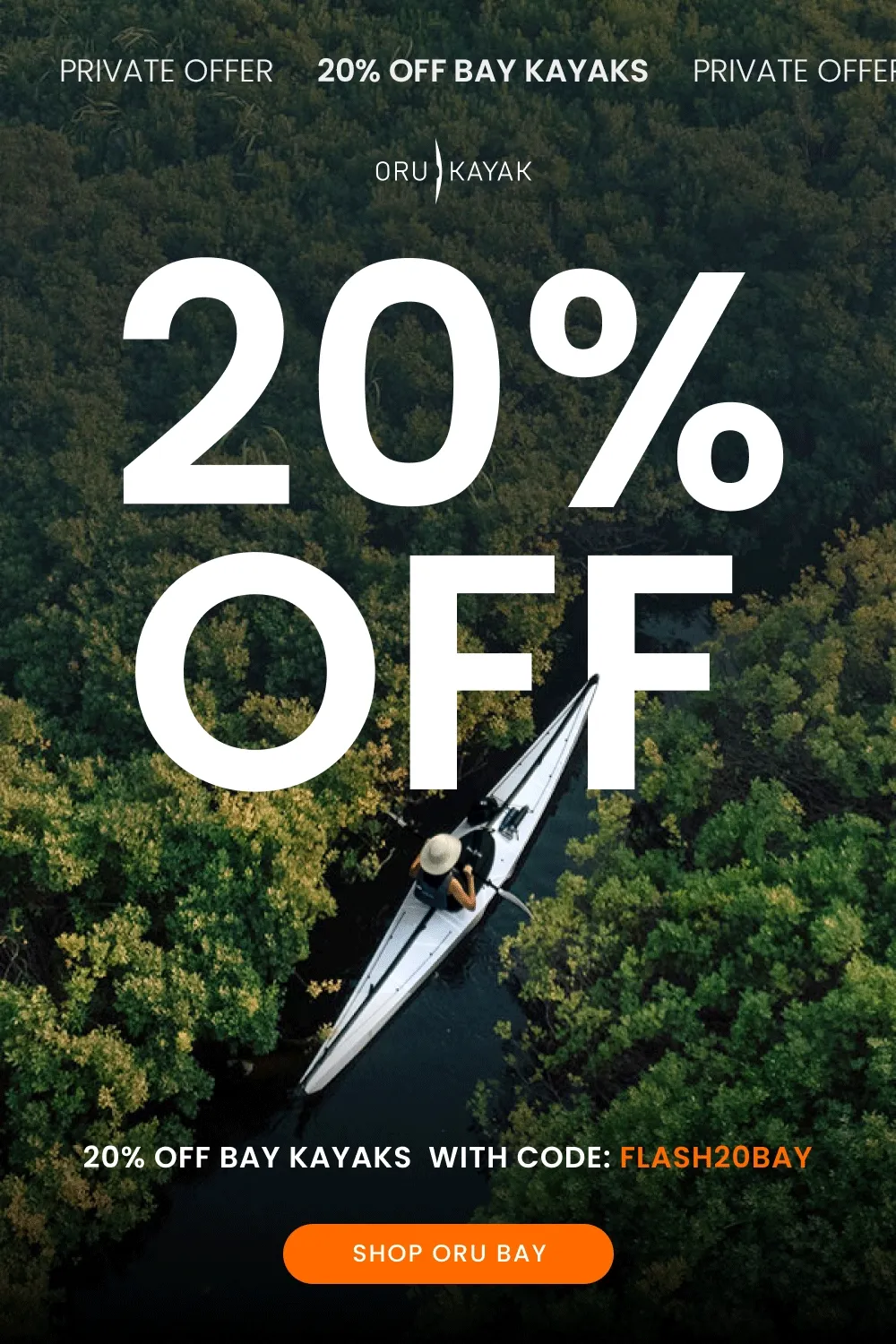 Private Offer, 20% Off Bay Kayaks
