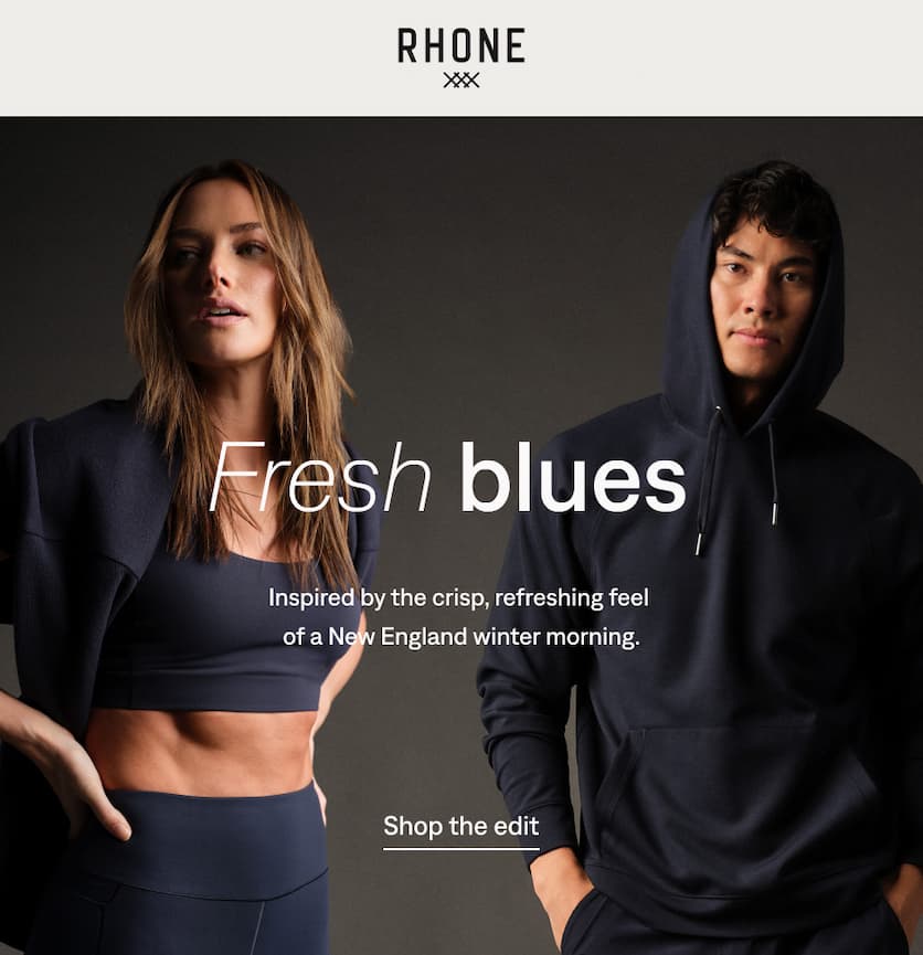 RHONE: Fresh blues. Shop the edit
