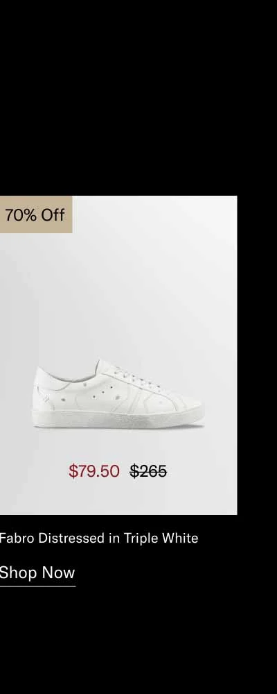 Fabro Distressed in Triple White 70% off-Shop Now