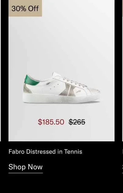 Fabro Distressed in Tennis 30% off-Shop Now