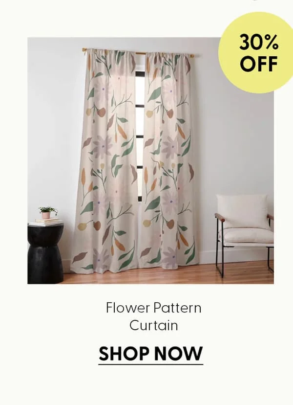 Flower Pattern Curtain