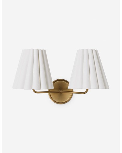 Matthews Double Sconce-Brass