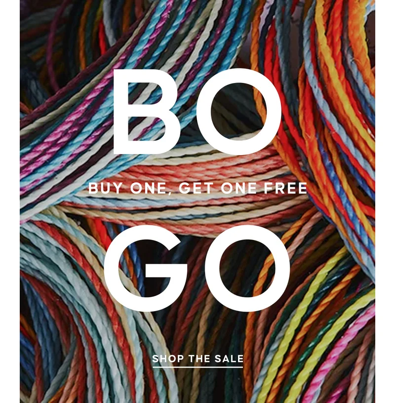 Buy One, Get One Free. Shop The Sale