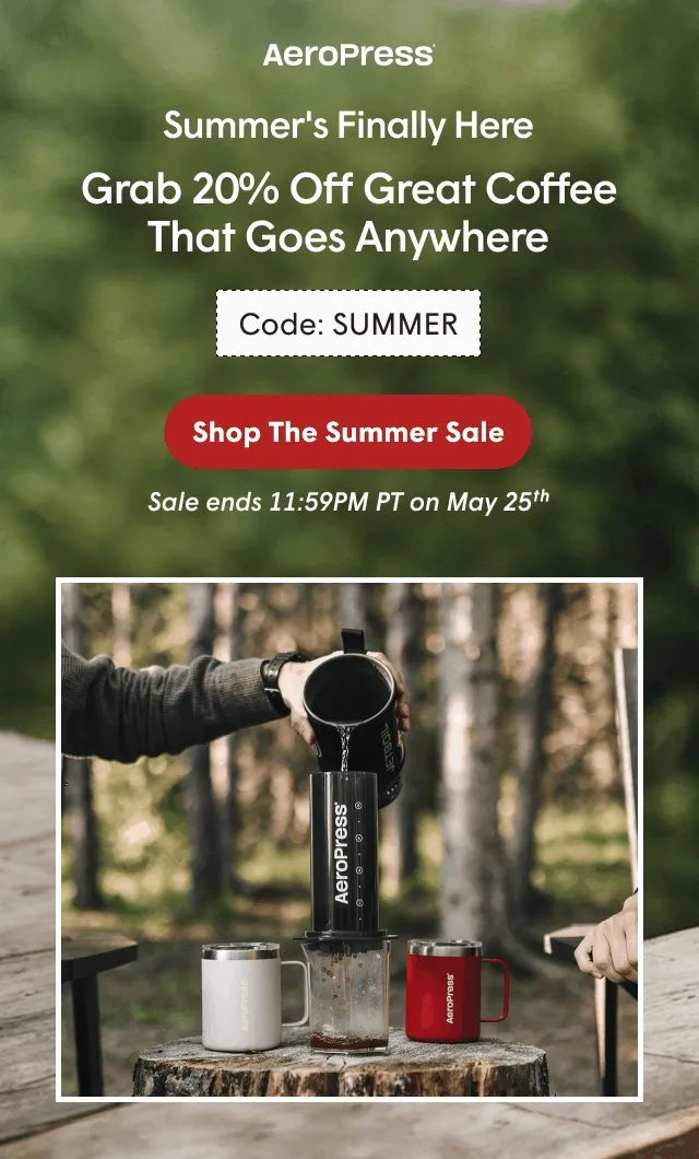 Grab 20% Off Great Coffee That Goes Anywhere