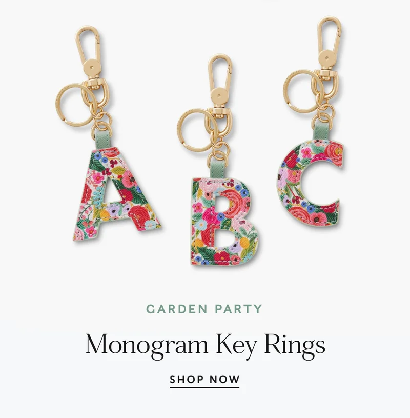 Monogram Key Rings