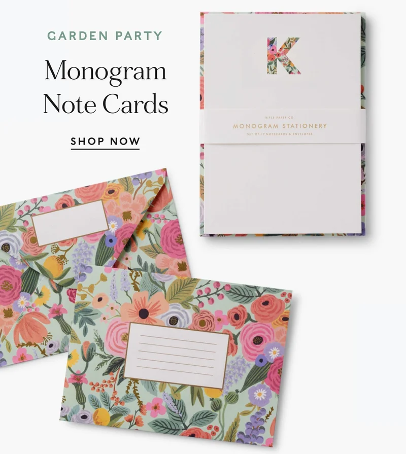 Monogram Note Cards: Shop Now