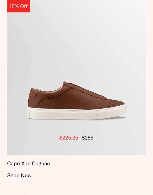 Ready for Last Minute Shopping Capri X in Cognac Shop Now