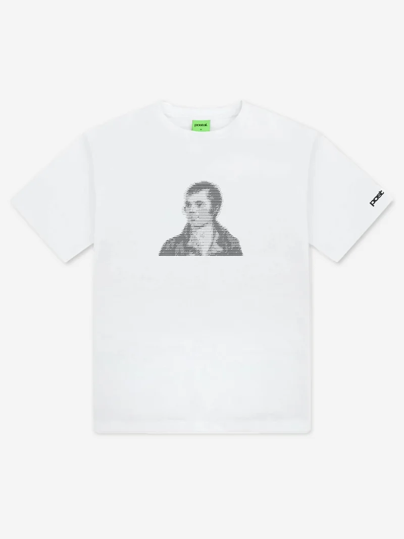 Image of Postal Big Rab Print Tee - White