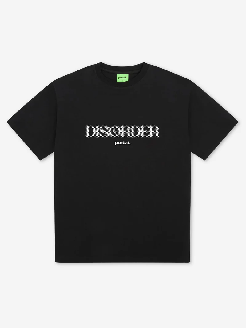 Image of Postal Disorder Back Print Tee - Black