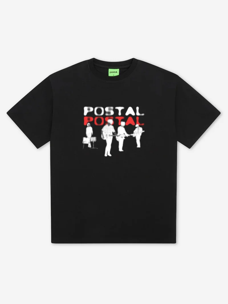 Image of Postal Candy Print Tee - Black