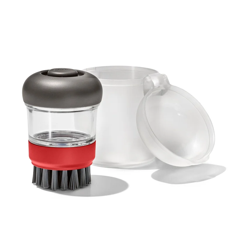 Image of Outdoor Soap Dispensing Dish Brush with Storage Case