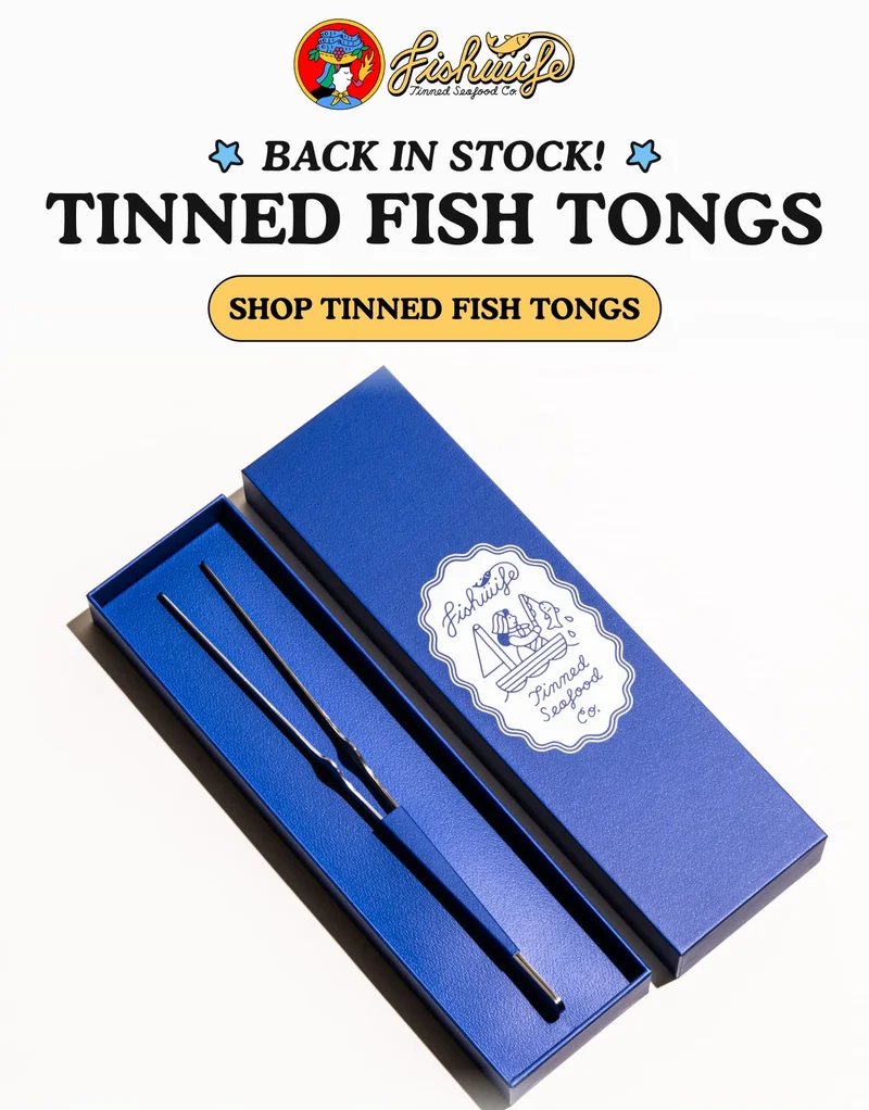 tinned fish tongs are back