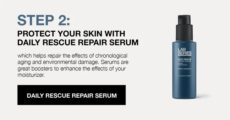 STEP 2: PROTECT YOUR SKIN WITH DAILY RESCUE REPAIR SERUM which helps repair the effects of chronological aging and environmental damage. Serums are great boosters to enhance the effects of your moisturizer. | Daily Resuce Repair Serum