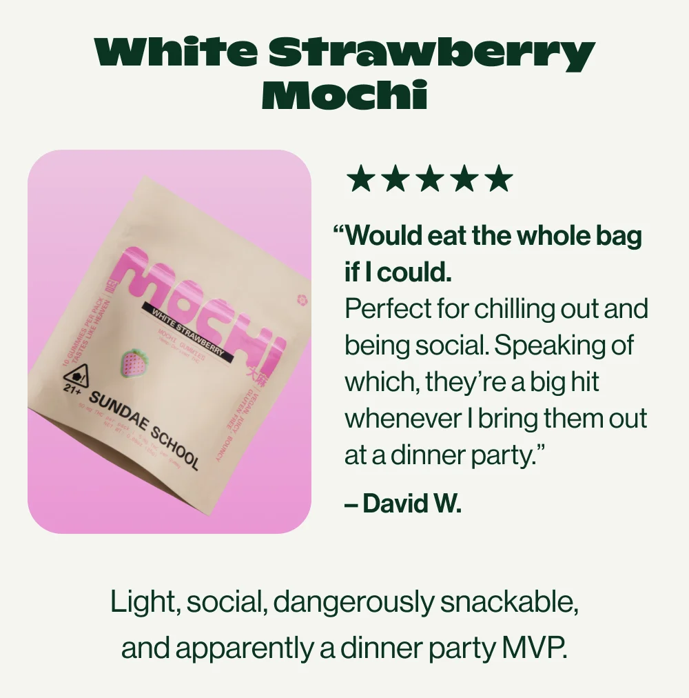 White Strawberry Mochi