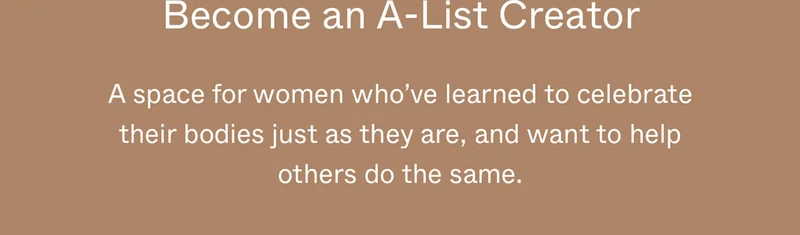 Become an A-List Creator