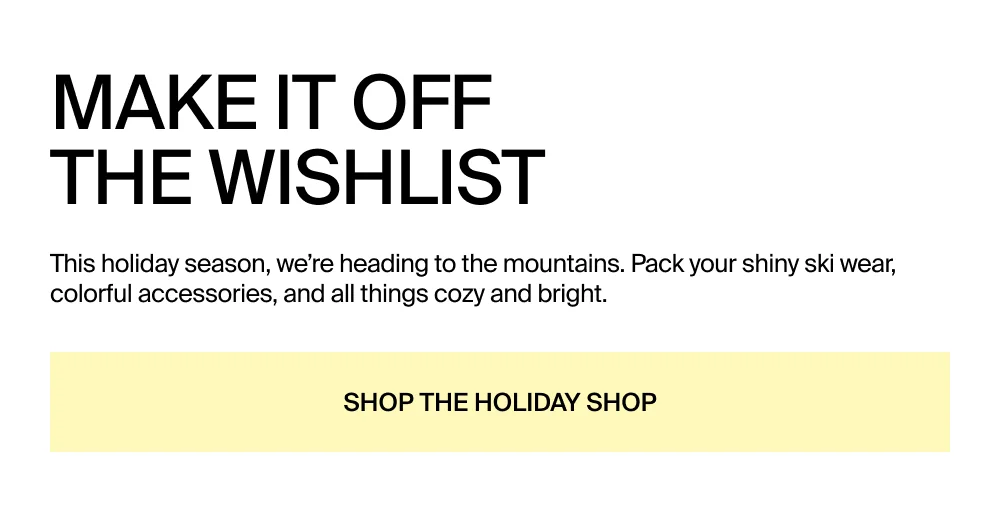 Shop the Halfdays Holiday Shop