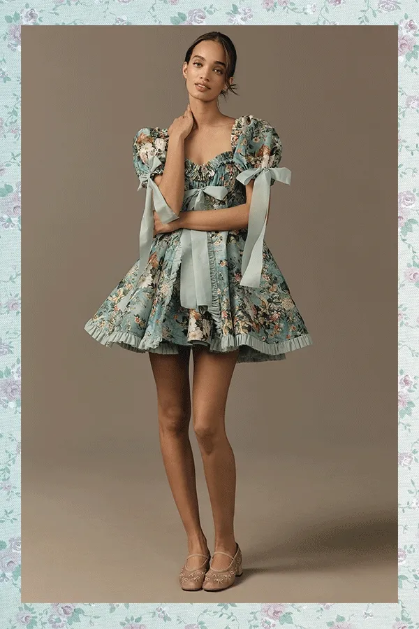 Frilly floral dress