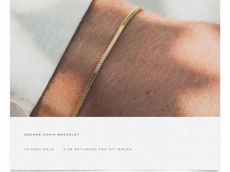 Square Chain Bracelet