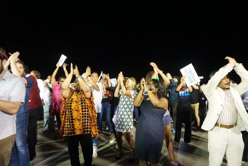 Electric slide on the tarmac in Raleigh