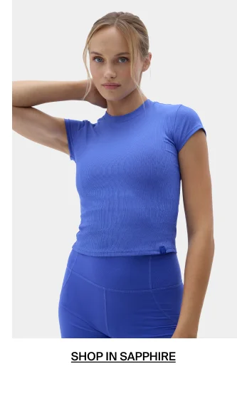 Shop Mollie Baby Tee in Sapphire